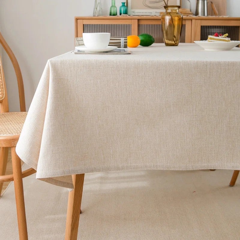 Bluejw Linen Tablecloth - Wrinkle and Stain Resistant Washable Table Cloth for Kitchen Dining THigh Quality Nordic Coffee Table Cloth - Image 1
